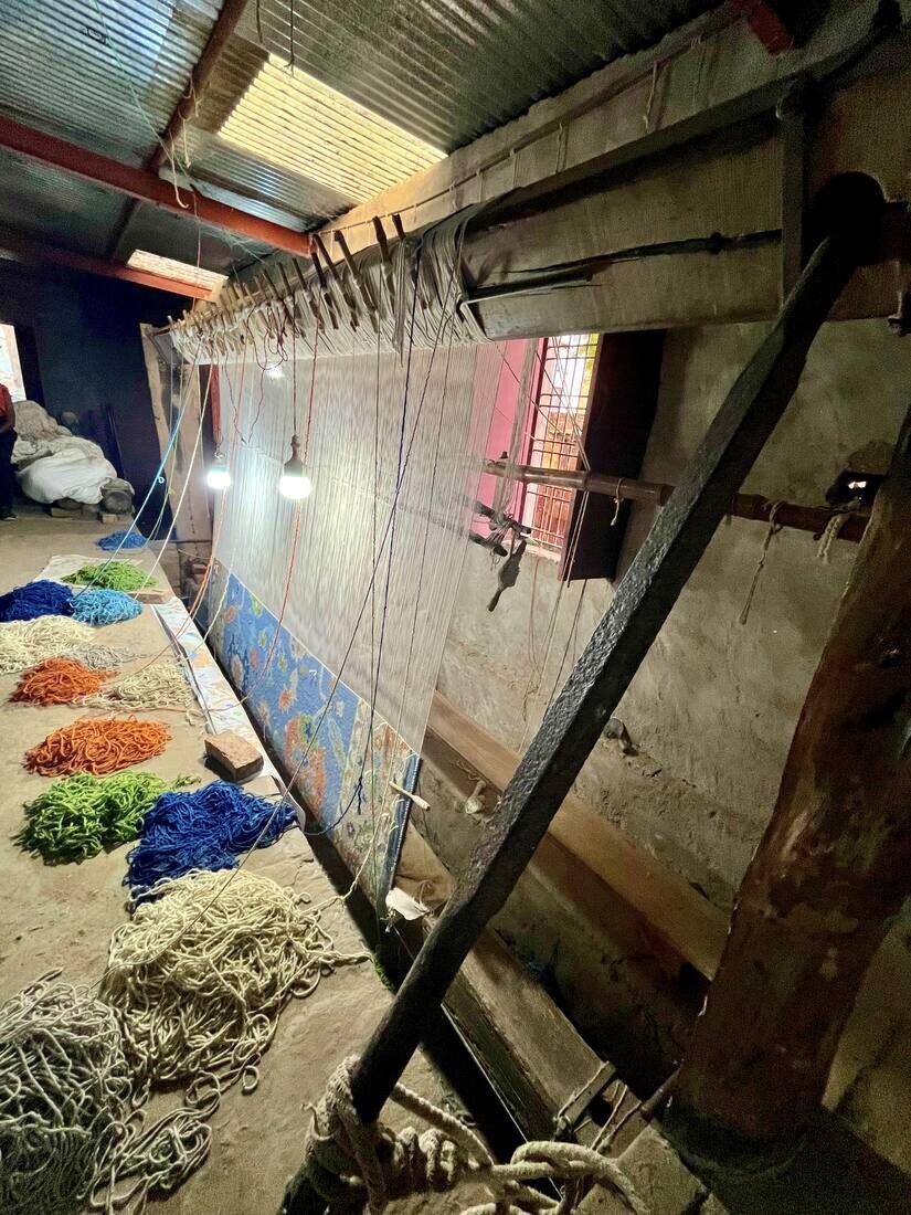Wool ready for weaving