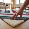 rug Hand Tufted Wool Rug – Multicolor Geometric Abstract Carpet