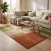 Hand Tufted Wool Rug – Modern Color Block Geometric Carpet