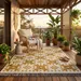 Mustard Geometric Kilim Rug – Handwoven Cotton Flatweave Durrie