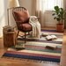 Handwoven Cotton Durrie Rug – Pastel Striped Flatweave Area Rug