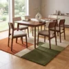 Hand Tufted Wool Rug – Modern Color Block Geometric Carpet