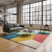 Color Block Wool Rug – Mid-Century Modern Hand Tufted Area Rug