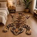 Handmade Tiger Wool Rug – Hand-Tufted Safari Animal Area Rug