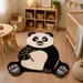 Hand Tufted Wool Panda Rug – Playful Nursery & Kids Room Area Rug