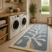 Hand Tufted Wool Rug – Soft Blue & Cream Scandinavian Area Rug | Organic Modern Minimalist Carpet