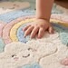 Cloud & Star Nursery Rug – Hand-Tufted Pastel Rainbow Kids Area Rug