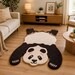 Panda Kids Rug – Hand-Tufted Wool Panda Area Rug for Nursery & Playroom