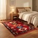 Tribal Kilim Rug – Bold Southwestern Colours with Handwoven Fringe