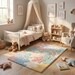 Cloud & Star Nursery Rug – Hand-Tufted Pastel Rainbow Kids Area Rug