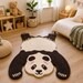 Panda Kids Rug – Hand-Tufted Wool Panda Area Rug for Nursery & Playroom