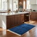 Scandinavian Wool Rug – Navy Blue Hand-Tufted Plush Area Rug