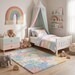Cloud & Star Nursery Rug – Hand-Tufted Pastel Rainbow Kids Area Rug