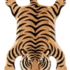 Handmade Tiger Wool Rug – Hand-Tufted Safari Animal Area Rug