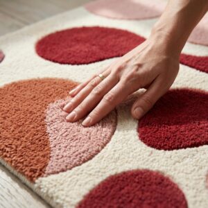 home Modern Wool Rug – Abstract Organic Pattern Hand Tufted Area Rug