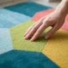 Color Block Wool Rug – Mid-Century Modern Hand Tufted Area Rug