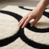 home.jpg Black & Ivory Abstract Wool Rug – Hand Tufted Plush Area Rug