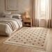 Geometric Cotton Durrie Rug – Handwoven Beige & Brown Striped Flatweave Rug
